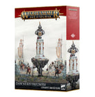 Warhammer Age of Sigmar - Cities of Sigmar - Dawner's Triumph (PREORDER) - Warhammer Age of Sigmar Cities of Sigmar Dawner's Triumph box set with detailed fantasy miniatures and towering pedestal.
