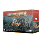 Warhammer Age of Sigmar - Soulblight Gravelords - Manifestations - Warhammer Age of Sigmar Soulblight Gravelords Manifestations box featuring dark fantasy undead creatures on red and black.