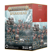 Warhammer Age of Sigmar - Ogor Mawtribes - Scrapglutt - Age of Sigmar Ogor Mawtribes Scrapglutt plastic miniature set with 31 spearhead figures in battle poses.
