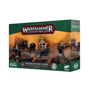 Warhammer Underworlds - Knives of the Crone - Warhammer Underworlds Knives of the Crone boxed set with dark fantasy miniatures on green and orange background.