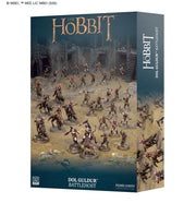 Middle-Earth Strategy Battle Game - Dol Guldur Battlehost (PREORDER) - The Hobbit Dol Guldur Battlehost miniature set box showing detailed painted fantasy warrior figures arranged on a diorama.