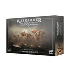 Warhammer: The Horus Heresy - Legio Custodes - Venatari Sodality (PREORDER) - Dark gray Warhammer box featuring three gold-armored futuristic warriors with intricate weapons and wings on the cover.