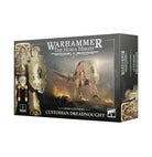 Warhammer: The Horus Heresy - Legio Custodes - Custodian Dreadnought (PREORDER) - Warhammer Horus Heresy Custodian Dreadnought model box art featuring gold-armored, winged mech warrior with ornate details.