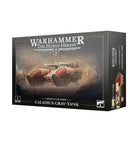 Warhammer: The Horus Heresy - Legio Custodes - Caladius Grav-tank (PREORDER) - Boxed Warhammer Horus Heresy Legio Custodes Caladius Grav-Tank model with red and gold grav-tank artwork.