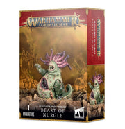 Warhammer Age of Sigmar - Maggotkin of Nurgle - Beast of Nurgle - Warhammer Age of Sigmar Maggotkin of Nurgle Beast of Nurgle miniature box with green monstrous creature covered in sores and