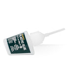 Citadel Plastic Glue - Small white bottle of Citadel Plastic Glue with pointed precision applicator and dark green label.