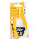 Citadel Plastic Glue - Citadel Plastic Glue bottle with precision nozzle in yellow and white packaging.