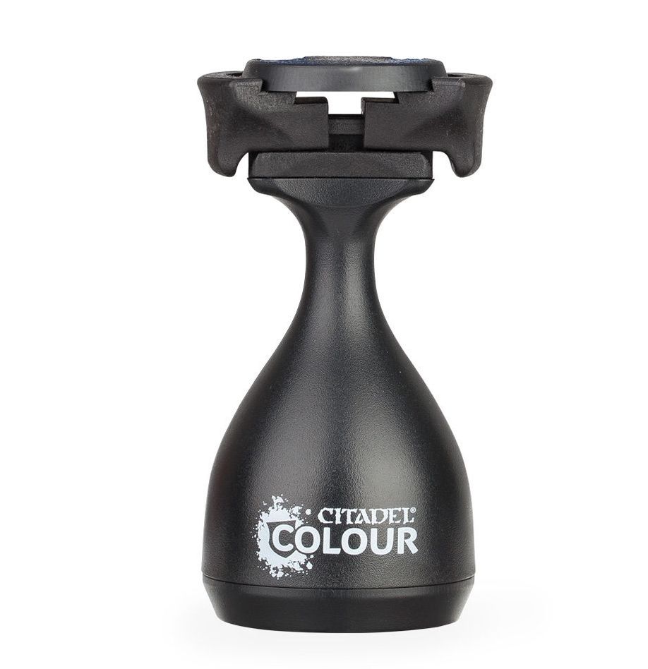 Citadel Colour - Painting Handle - Black ergonomic plastic painting handle with wide grip and Citadel Colour logo in white.