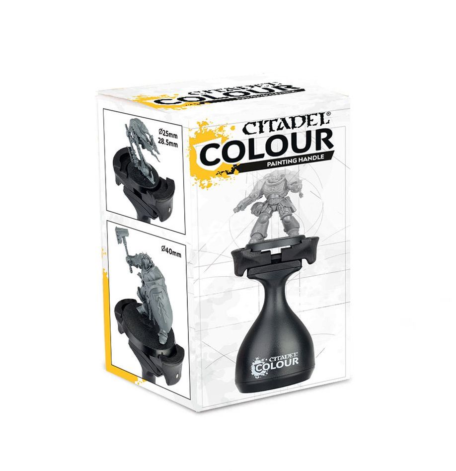 Citadel Colour - Painting Handle - Black ergonomic plastic Citadel Colour handle for holding miniatures during painting.