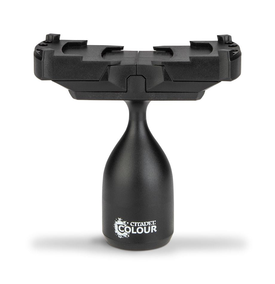 Citadel Colour - Painting Handle XL - Black ergonomic plastic painting handle with Citadel Colour logo on base.