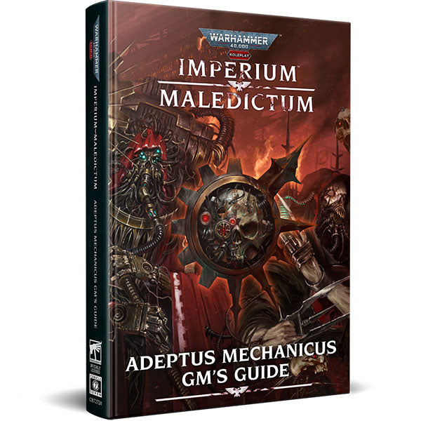 Warhammer 40,000 Roleplay: Imperium Maledictum: Adeptus Mechanicus GM's Guide (PREORDER) - Warhammer 40K Imperium Maledictum Adeptus Mechanicus GM's Guide with dark sci-fi artwork and mechanical warrior on cover.