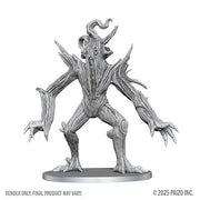 Pathfinder Battles Deep Cuts Miniatures: Arboreal Snag (PREORDER) - Gray plastic miniature of a humanoid tree creature with twisted branches and clawed hands on a round base.