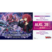 Cardfight Vanguard: Strike of Illusionary Shadows Booster Display (PREORDER) - Cardfight Vanguard Strike of Illusionary Shadows booster display featuring dynamic red-haired character and dark, mystical.