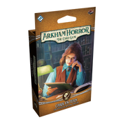Arkham Horror: LCG: Carolyn Fern Investigator Deck (PREORDER) - Arkham Horror card game box featuring Carolyn Fern investigator artwork with vintage library and warm brown tones.