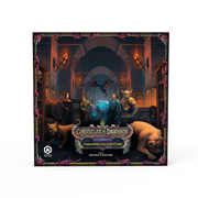 Chronicles of Drunagor: Age of Darkness - Companions & Furniture (PREORDER) - Dark fantasy game box with characters, glowing magical effects, a bear, and castle interior on front cover.