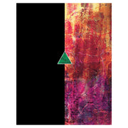 Delta Green: The Millennium (PREORDER) - Book cover with a black left half and an abstract textured right half in red and purple tones, featuring a small green.