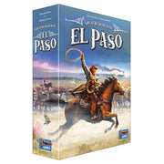 Great Western Trail: El Paso - El Paso featuring a cowboy on horseback holding a lasso against a sunset background.