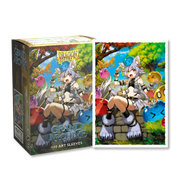 Dragon Shield Sleeves: Standard Matte Art Grand Archive - Silvie, Slime Sovereign 100CT - Standard matte card sleeves featuring colorful fantasy artwork of a female character with animal ears, surrounded by.