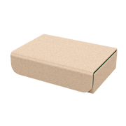 Dragon Shield Dragon Lock System: Dragon Tray - Green & Sand (PREORDER) - Rectangular sand-colored card storage box with a smooth matte finish and rounded edges.