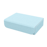 Dragon Shield Dragon Lock System: Dragon Tray - White & Aqua (PREORDER) - White and aqua rectangular card storage tray with rounded edges and smooth finish.