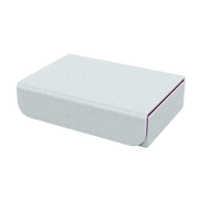 Dragon Shield Dragon Lock System: Dragon Tray - Purple & Frost (PREORDER) - Rectangular game card tray with frosted white smooth surface and purple interior edges.