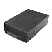 Dragon Shield Dragon Lock System: Dragon Vault - Black & Lilac (PREORDER) - Black rectangular storage box with lilac trim, textured material, and secure snap closure.