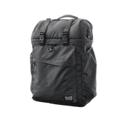 Dragon Shield Dragon Lock System: Dragon Pack - Black & Grey (PREORDER) - Black and grey rectangular backpack with front flap, buckle straps, and multiple compartments.