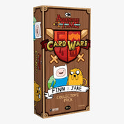 Adventure Time Card Wars: Finn vs. Jake, Collector's Pack - Rectangular brown box featuring Adventure Time Card Wars logo, cartoon characters Finn and Jake, and label "Finn vs Jake.