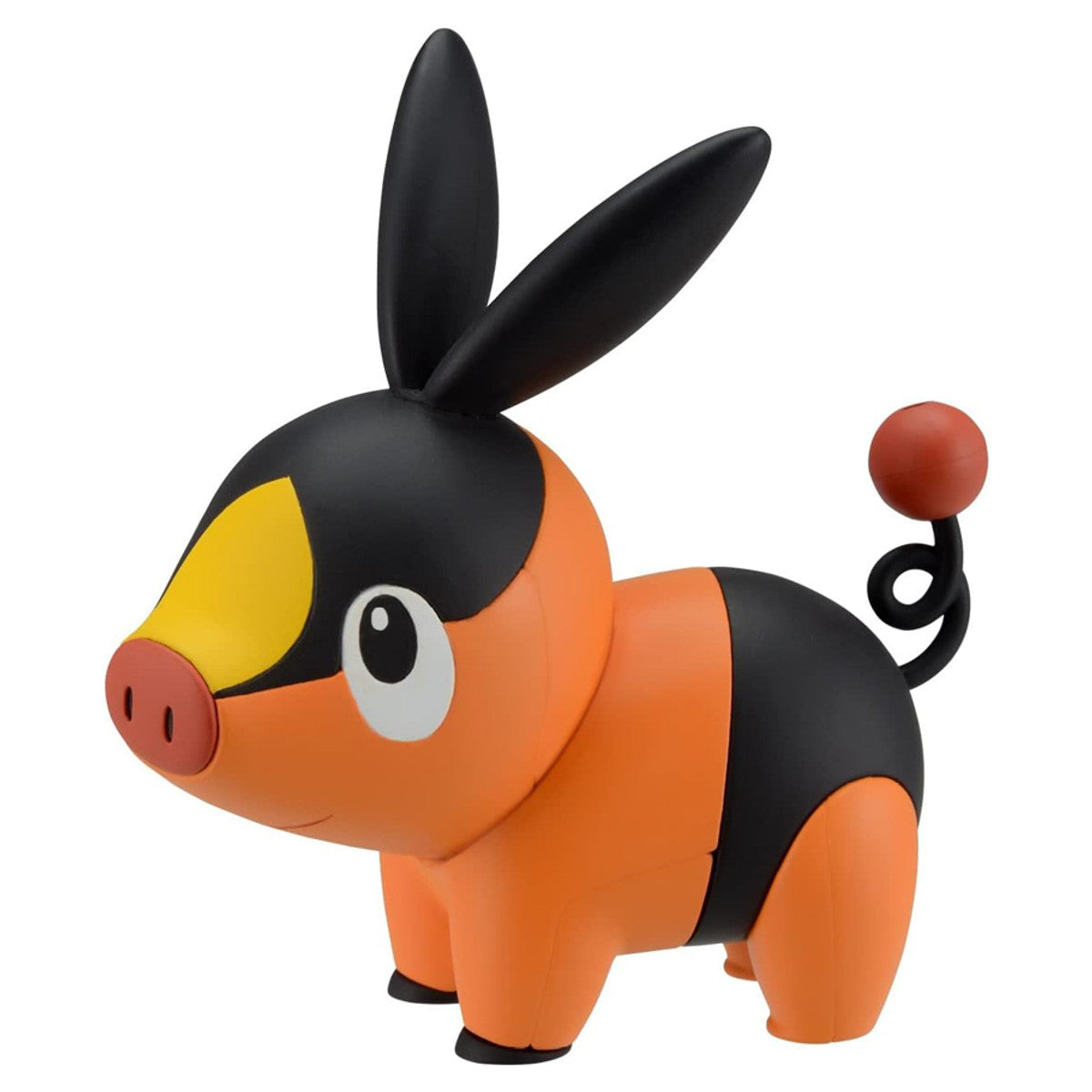 Pokémon: Model Kit Quick: Tepig - Orange and black Tepig model kit with large eyes, tall ears, and curled tail ball.