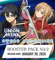 Union Arena: Sword Art Online Vol. 2 - Booster Display - Union Arena Sword Art Online Vol. 2 booster display featuring anime characters with dark and light brown hair wielding.