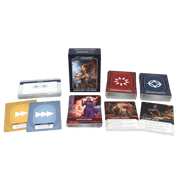 Cosmere RPG: Stormlight Plot Deck - Cosmere RPG Stormlight Plot Deck with colorful illustrated card stacks and a dark themed tuck box featuring fantasy.