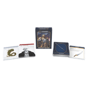 Cosmere RPG: Stormlight Item Deck - Cosmere RPG Stormlight item deck with navy blue box featuring armored character art, cards fanned out showing varied fantasy