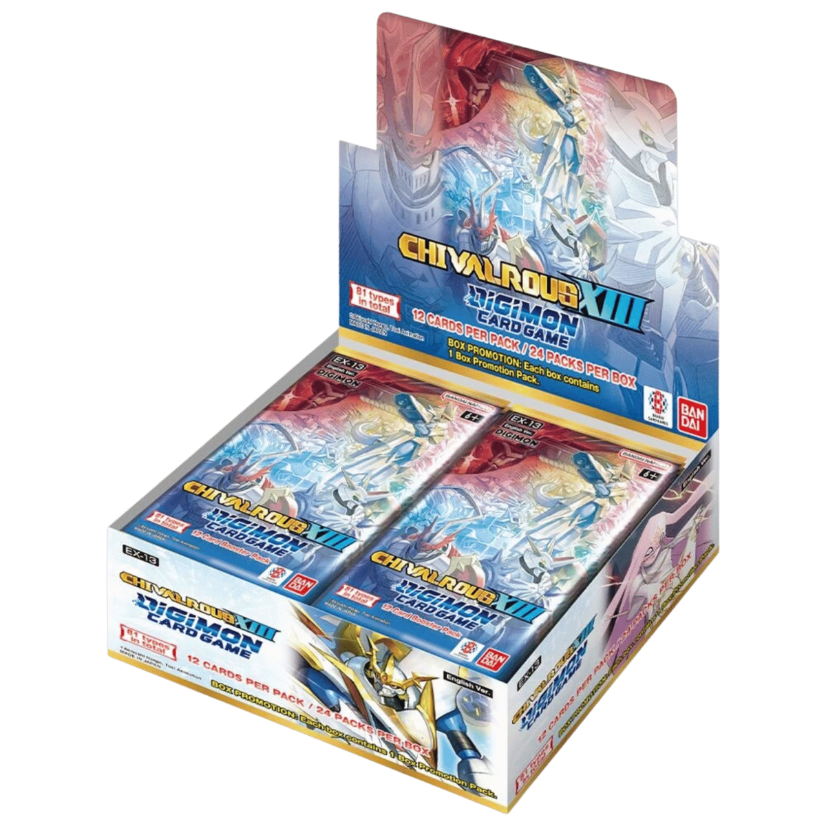 Digimon Card Game: Chivalrous XIII Extra Booster Display