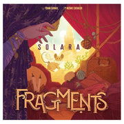 Fragments: Solara (PREORDER) - Colorful fantasy game cover featuring a robed hand reaching toward glowing symbols over a desert cityscape.