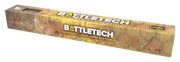 BattleTech BattleMat: Savannah - Large Lakes (PREORDER) - Long rectangular Battletech game mat box with savannah terrain artwork in tan and brown tones, featuring logos and preorder.
