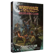 Warhammer: The Old World Roleplaying Game: Player's Guide (PREORDER) - The Old World Roleplaying Game Player's Guide with fantasy battle scene on dark background.