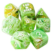 7-Set Lab: Marble Sour Green/white