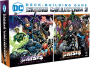 DC Deck-Building Game: Crisis Collection 2 - Set of two DC Deck-Building Game boxes with vibrant superhero artwork and bold titles on each pack.