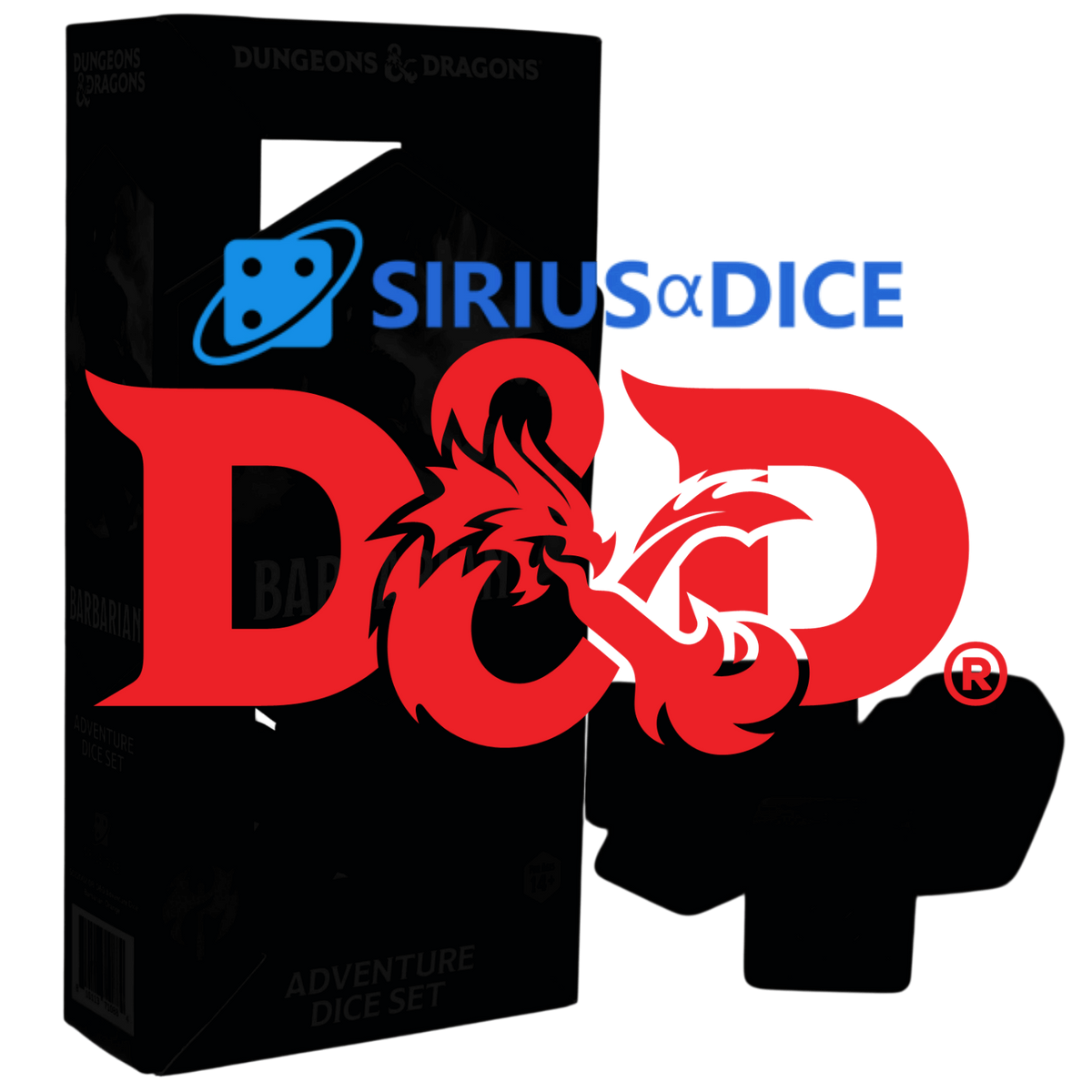 D&D Adventure Dice Set: Legends of Szass Tam (PREORDER) - Black Dungeons & Dragons box with gold lettering for Legends of Szass Tam adventure dice set.