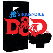 D&D Adventure Dice Set: Legends of Szass Tam (PREORDER) - Black Dungeons & Dragons box with gold lettering for Legends of Szass Tam adventure dice set.