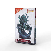 Dungeons & Lasers: Arachnea: Spider Matriarch (Unpainted) - Boxed unpainted resin model of Arachnea Spider Matriarch with detailed spider and humanoid features.
