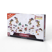 Dungeons & Lasers: Cave Fungi: Scatter Terrain (Unpainted) - Unpainted miniature cave fungi scatter terrain pieces in varied organic shapes, including mushrooms and fungal growths, in.