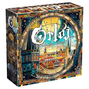 Orloj: The Prague Astronomical Clock (PREORDER) - Square board game box with colorful artwork of the Prague Astronomical Clock and cityscape, detailed gold and blue accents.