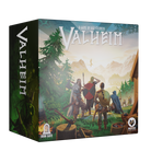 Valheim: Deluxe (PREORDER) - Valheim Deluxe box featuring fantasy warriors with shields and weapons in a forested valley with mountains in the background.
