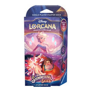 Lorcana TCG: Shimmering Skies Starter Deck - Amethyst & Ruby - Disney Lorcana Shimmering Skies starter deck with purple and red fantasy artwork featuring a glowing female character and a.