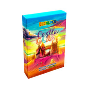Doomlings: Castle Glass Bolster Expansion (PREORDER) - Colorful rectangular game expansion box with castle artwork and bold "Castle Glass" text on front.