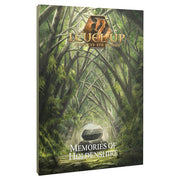 Level Up Advanced 5E: Adventure: Memories of Holdenshire - Softcover RPG book with green forest canopy artwork and gold Level Up 5E logo on cover.