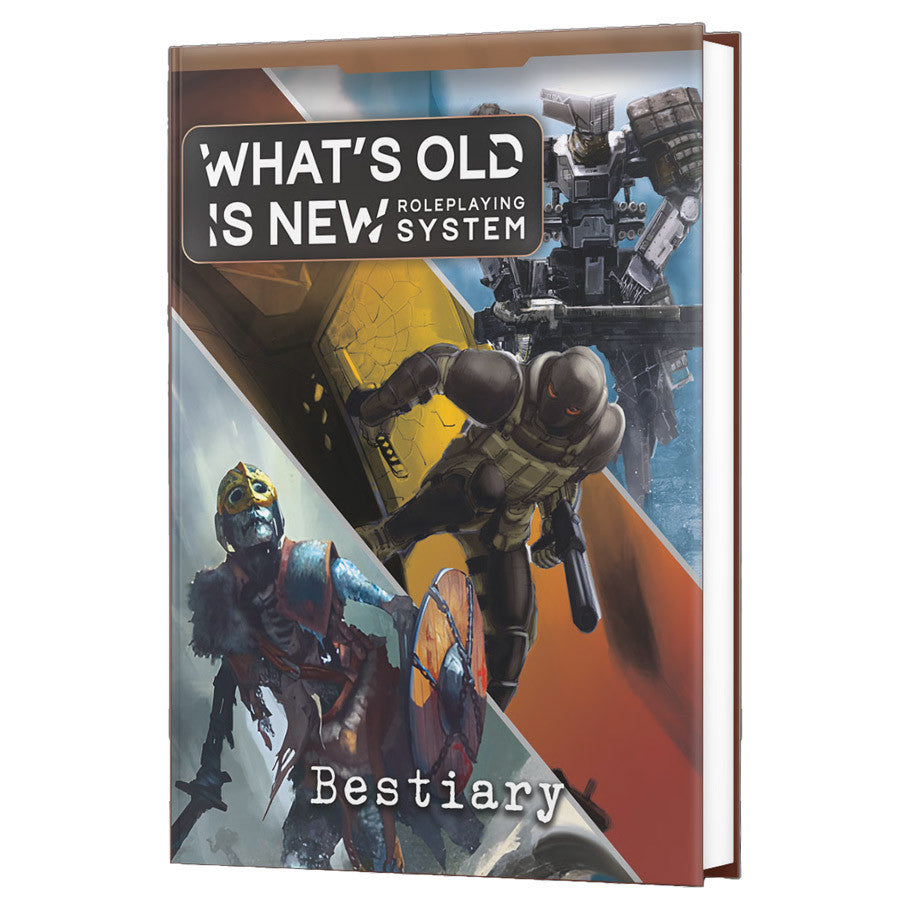 What's OLD is NEW: Bestiary (PREORDER) - Roleplaying book titled What's OLD is NEW Bestiary with colorful sci-fi characters on the cover.