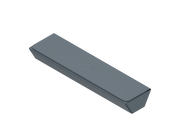 Heavy Play ETB Playmat Tube - Artificer Grey - Rectangular dark grey playmat storage tube with rounded edges and embossed logo on top.