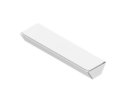 Heavy Play ETB Playmat Tube - Cleric White - White rectangular playmat tube with rounded edges and subtle embossed logo on top.